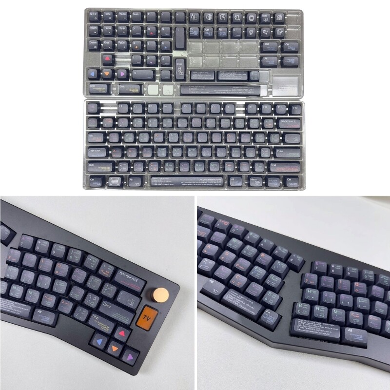 XDA Height Gaming Keyboard Keycaps 128PCS for Programmer Mechanical Keyboards