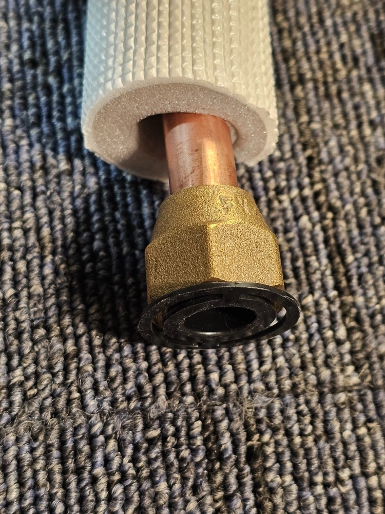 175 in Mini Split AC Line Connection Copper Pipe, White 92009-002596