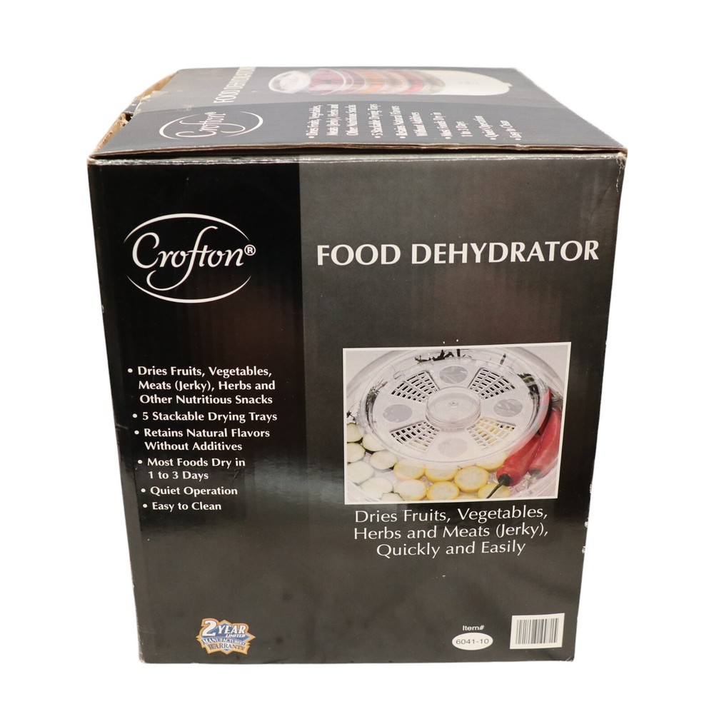Crofton 5 Tray Food Dehydrator 6041-10 Open box