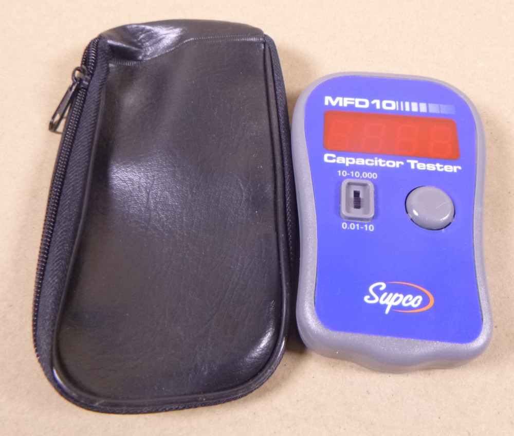 Supco MFD10 Digital Capacitor Meter Capacitance Tester Genuine 0.01-10,000