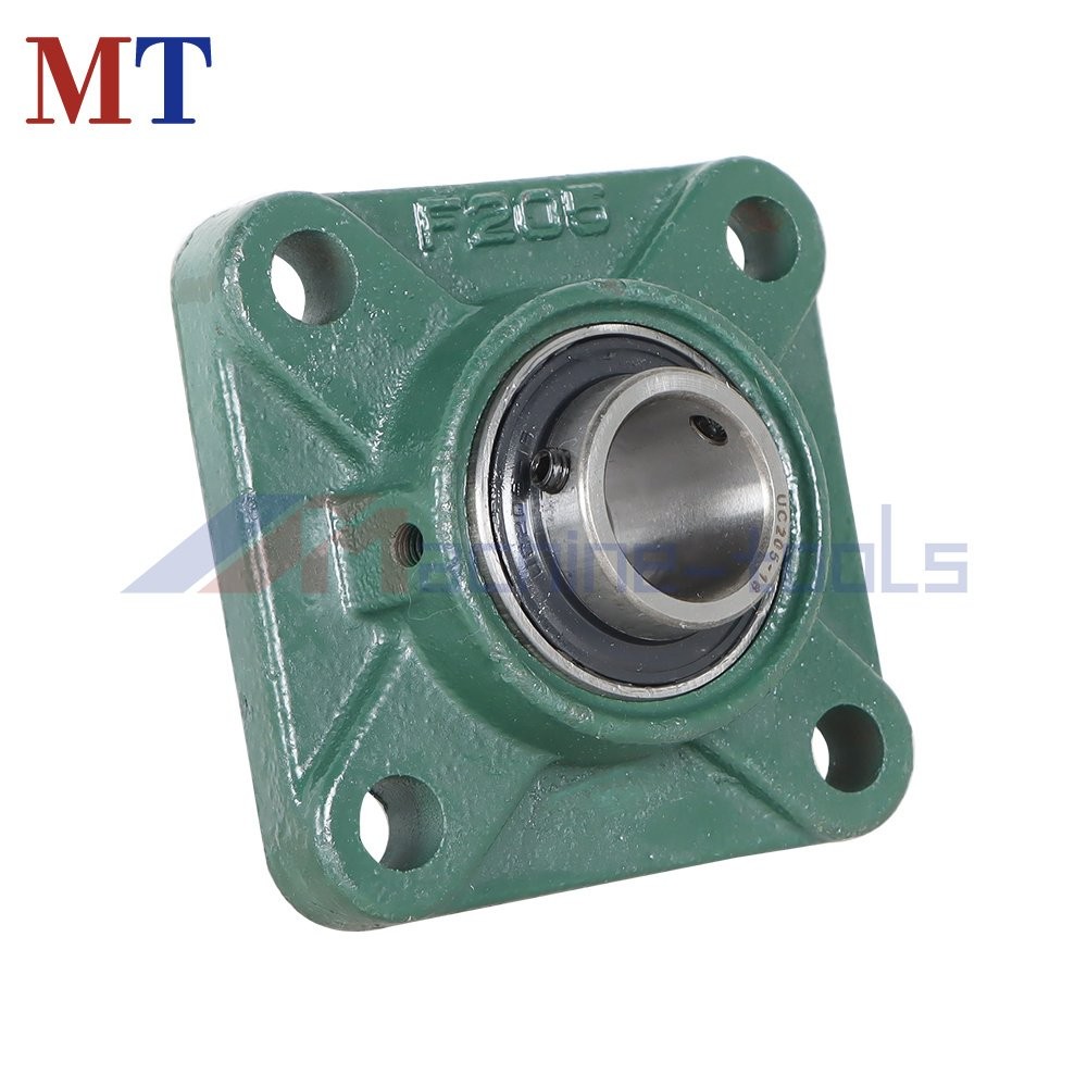 10 Pack UCF205-16 Pillow Block Flange Bearing 1" Bore 4 Bolt Solid Base