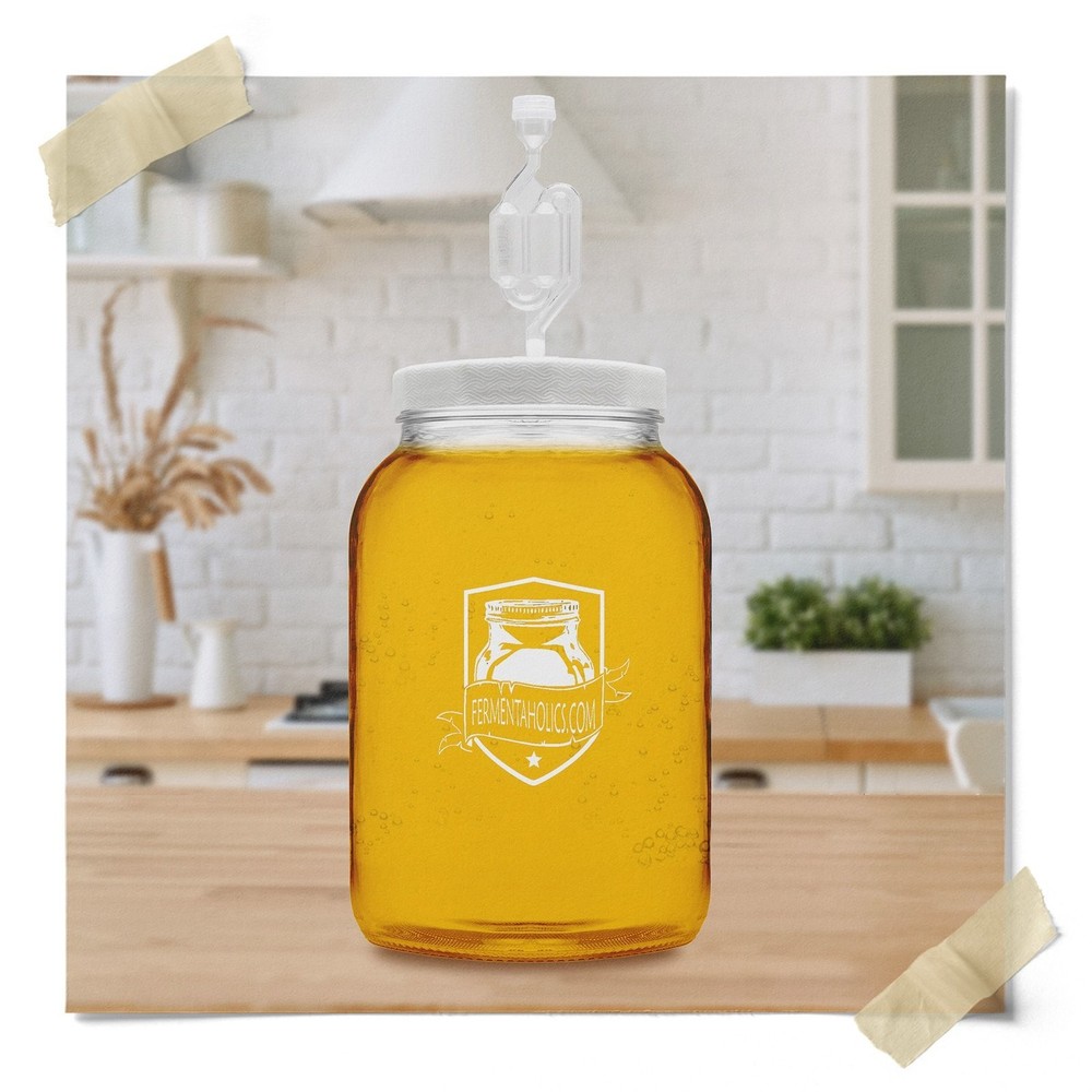 Fermentaholics 2 Pack - 110mm One Gallon Fermentation Lid, Gasket & S Airlock...
