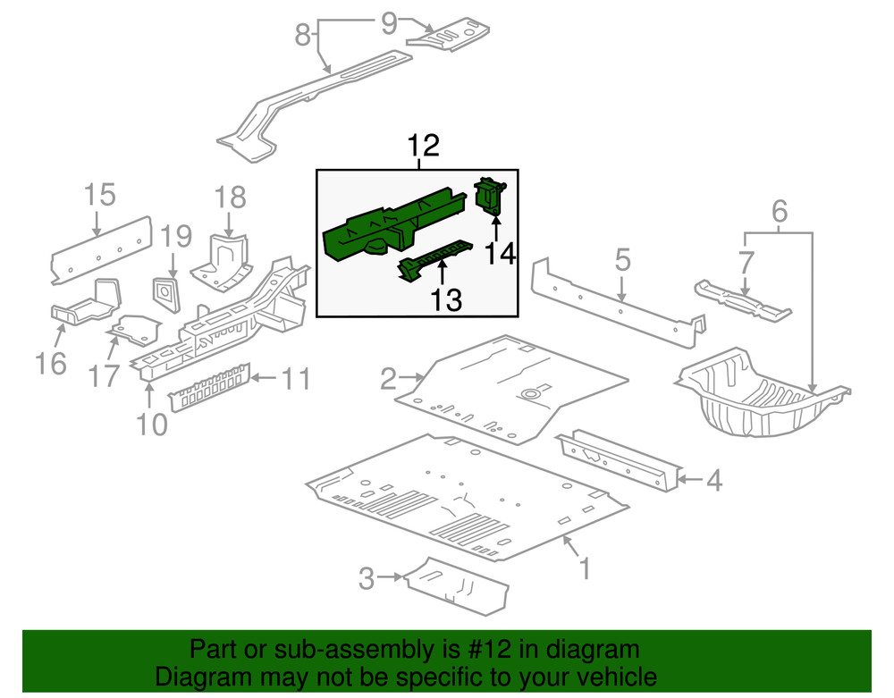 Genuine GM Rail 85795644