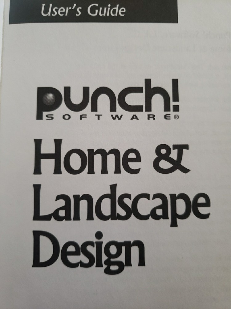 Users Guide For Punch Software Home and Landscape Design Suite
