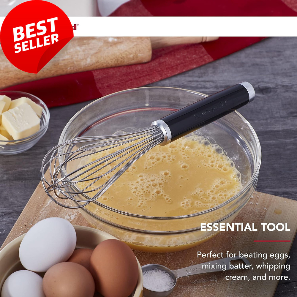 Classic Utility Whisk, 10.5 Inch, Black