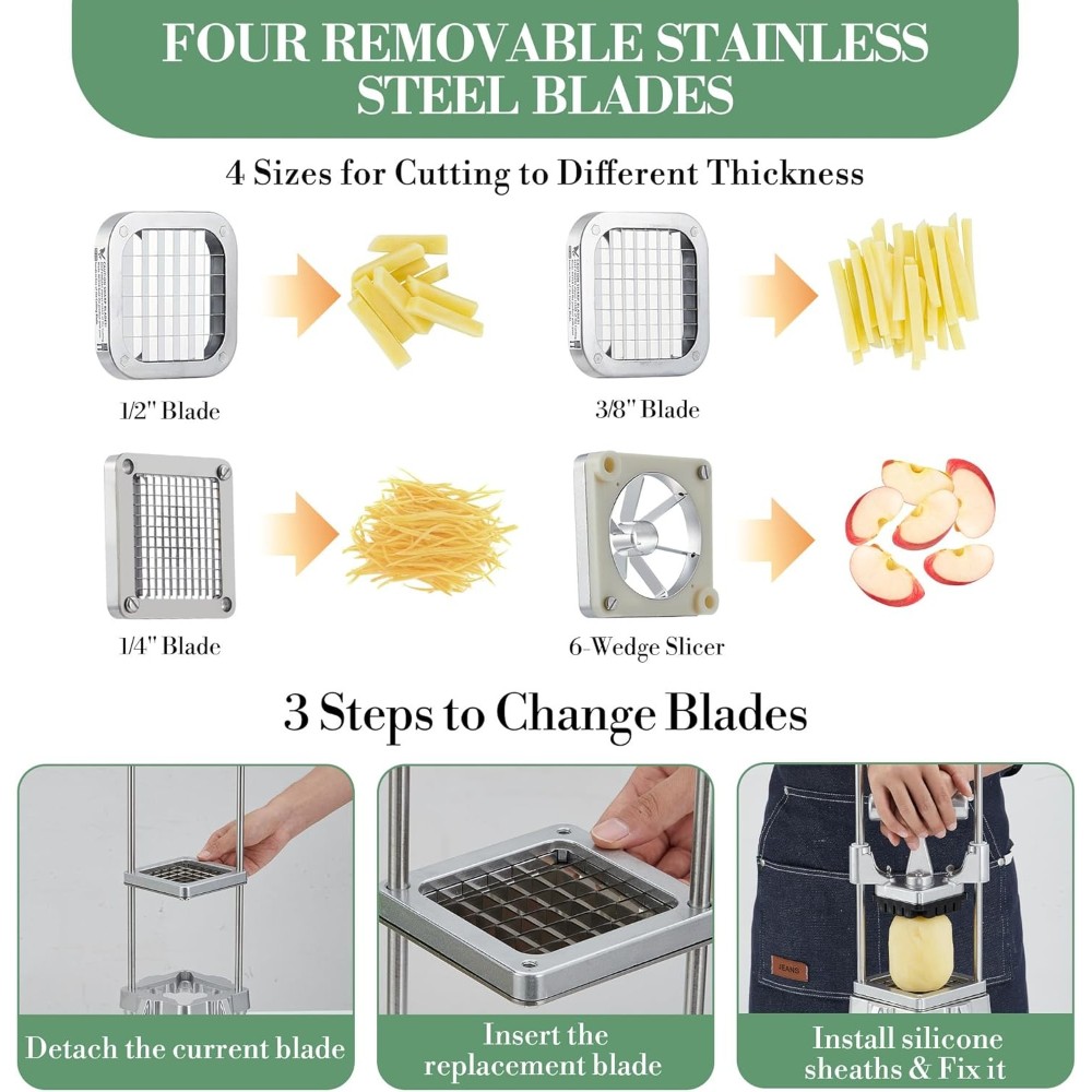 Multi-Function Stainless Steel Dicer - Ergonomic & Non-Slip for Professional Use