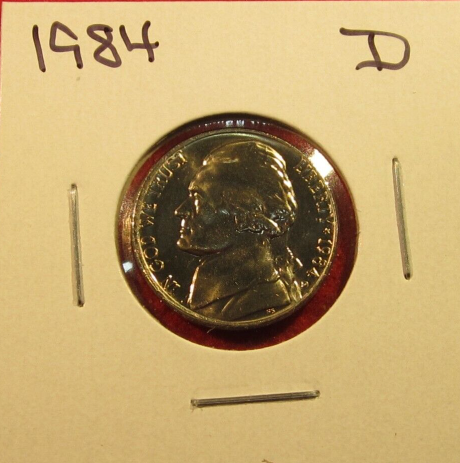 1984 D Jefferson Nickel - BU - Uncirculated