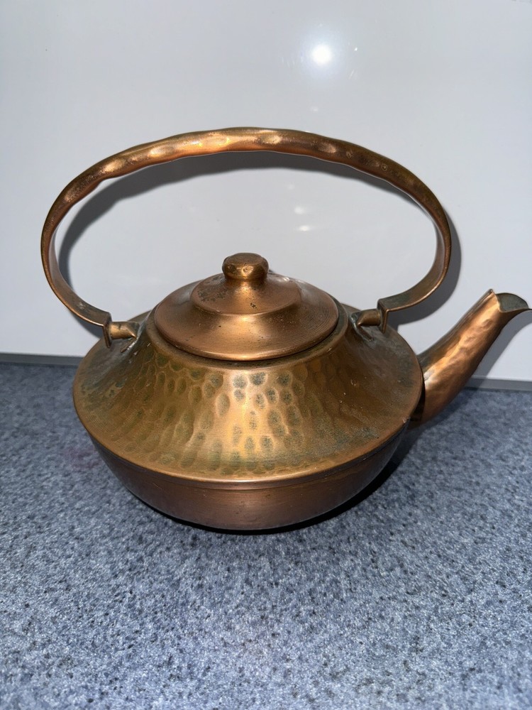 Vintage Gregorian Copper Teapot-Hammered Copper