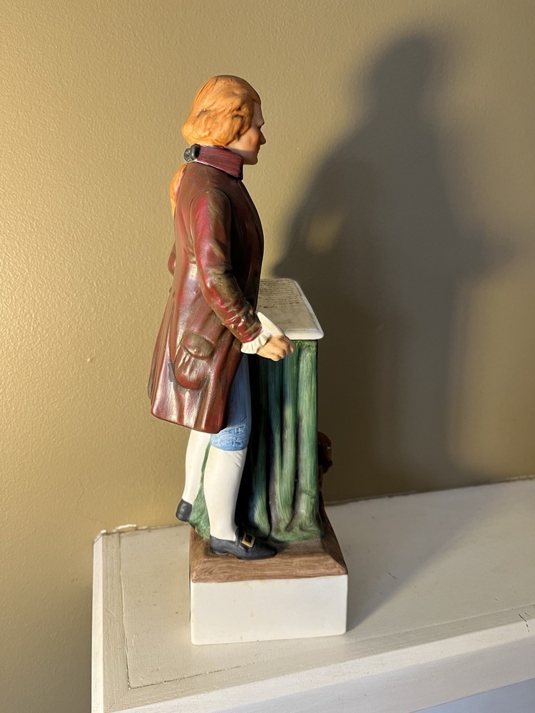 Thomas Jefferson Decanter Empty McCormick Distillery American Porcelain