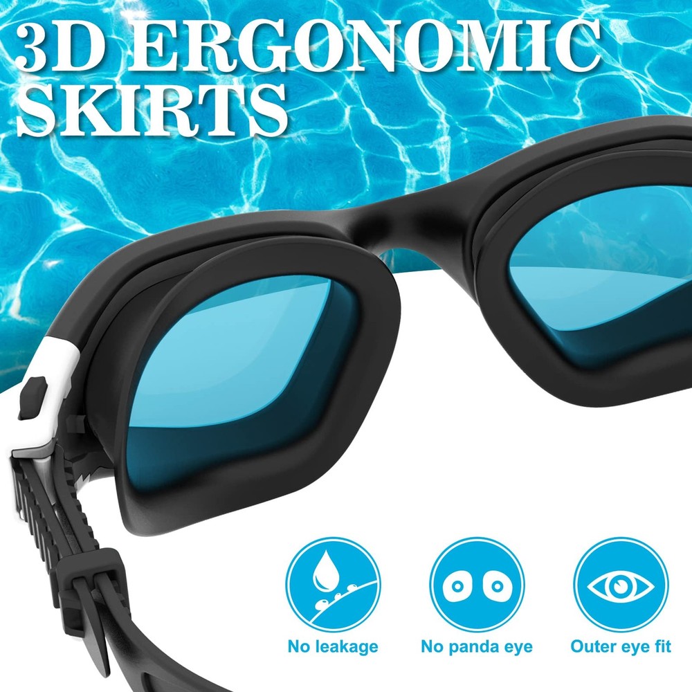 WIN.MAX Polarized average size, Black&white/Silver Mirrored Lens