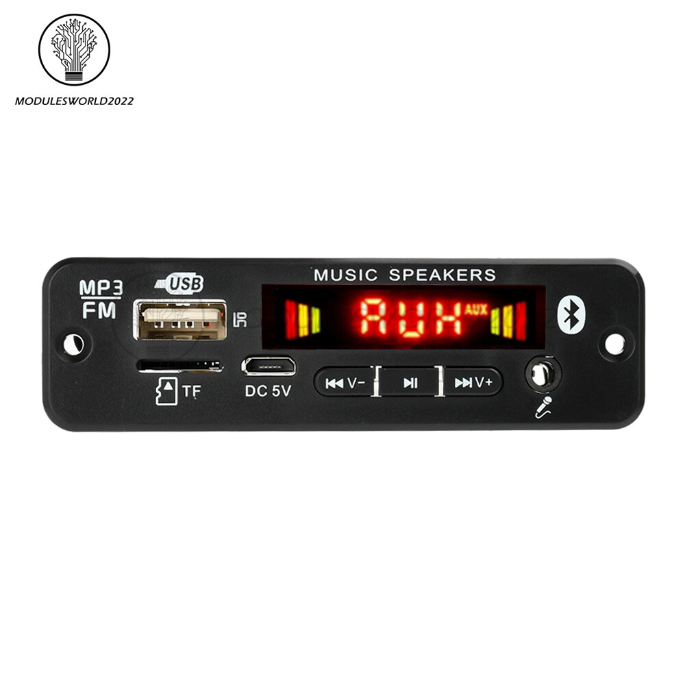 2*20W Amplifier Stereo DIY MP3 Decoder Board Bluetooth 5.0 Car FM Radio Module