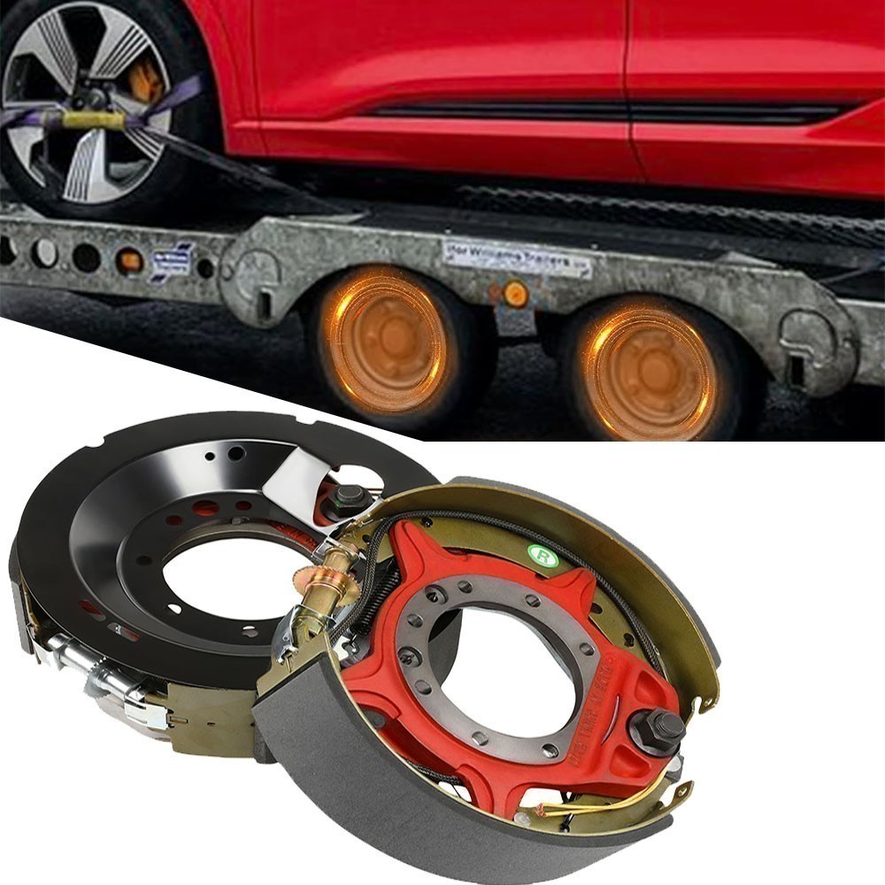 2pcs 12-1/4x4" 10K HD Electric Backing Plate 10000 Trailer Brake Fits Dexter US