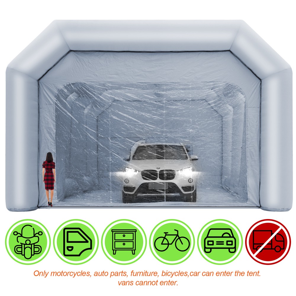 𝟑𝟗𝐱𝟏𝟔𝐱𝟏𝟑𝐅𝐭 Portable Inflatable Paint Booth for Vehicle