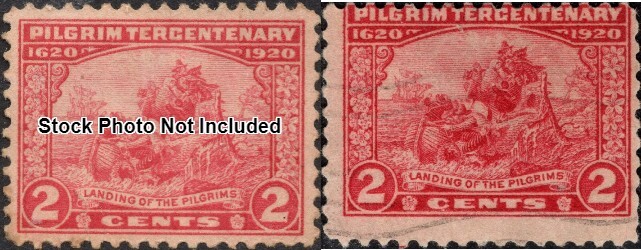 Perfectly Flawed EFO - SN 549 Used Error - Pilgrims - Misperf