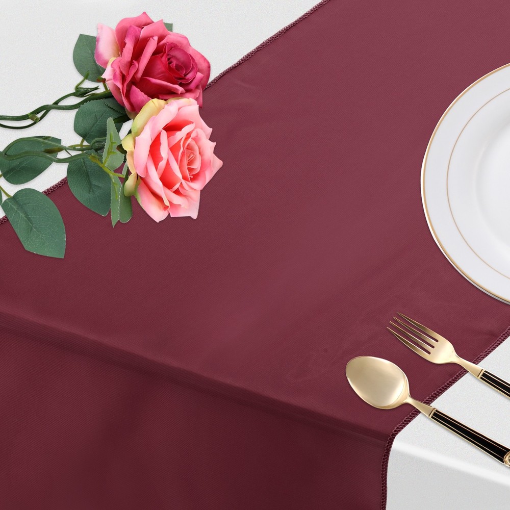 6 Pcs Gold Chiffon Table Runner 12" x 108" Tulle Table Runner -108