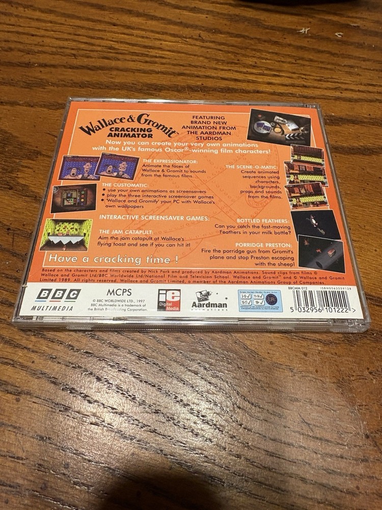 Wallace & Gromit Cracking Animator CD-ROM Game