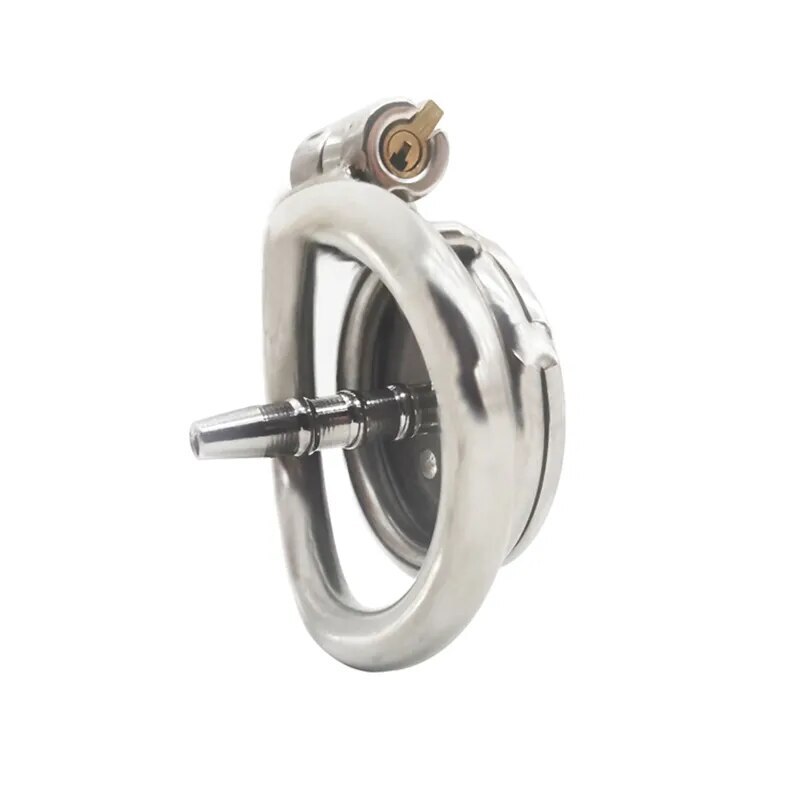 Small Flat Lock Chastity Device with Arc Ring Chastity‬ Cage Preventing Cheating