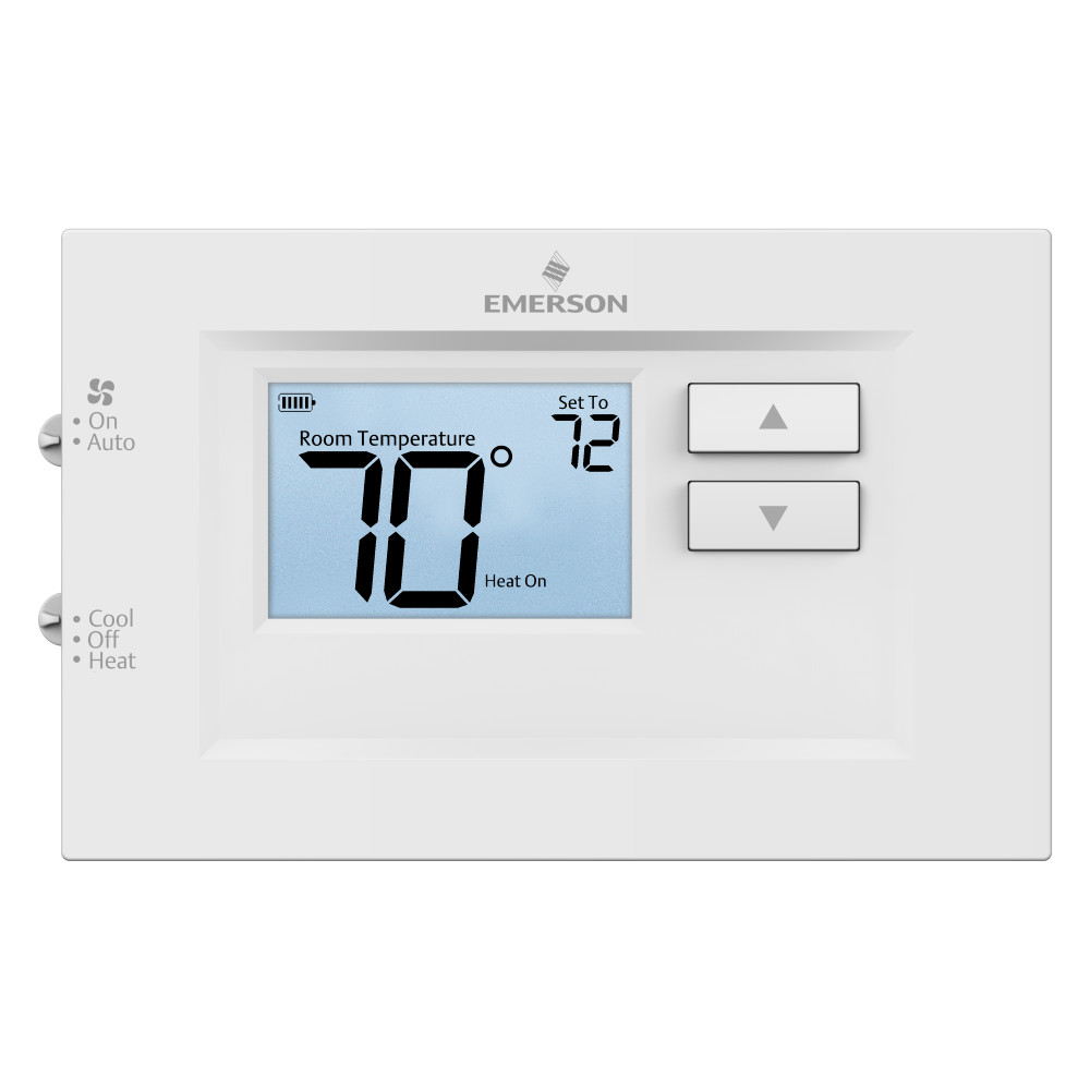 Emerson 1F75C-11NP Non-Programmable Thermostat, 1H/1C