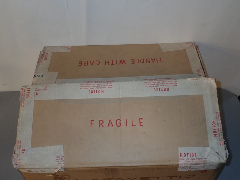 Original Lafayette LR-900T Receiver Boxes, Boxes Only
