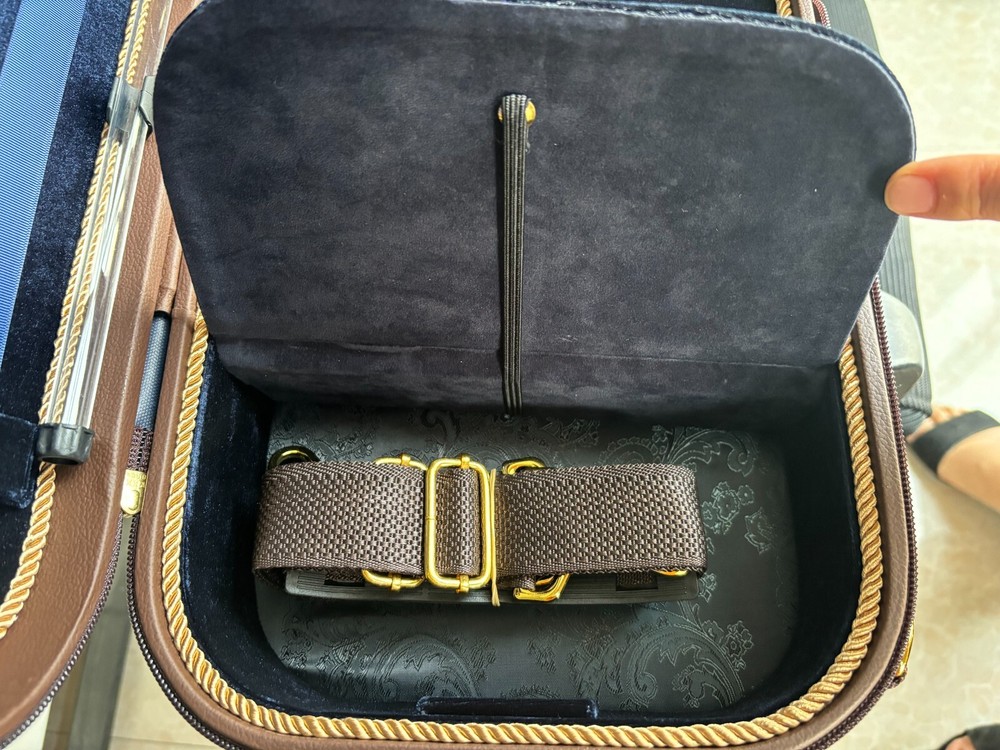 Advanced 4/4 Violin case Wooden Case handle straps 4pcs bows hard protective