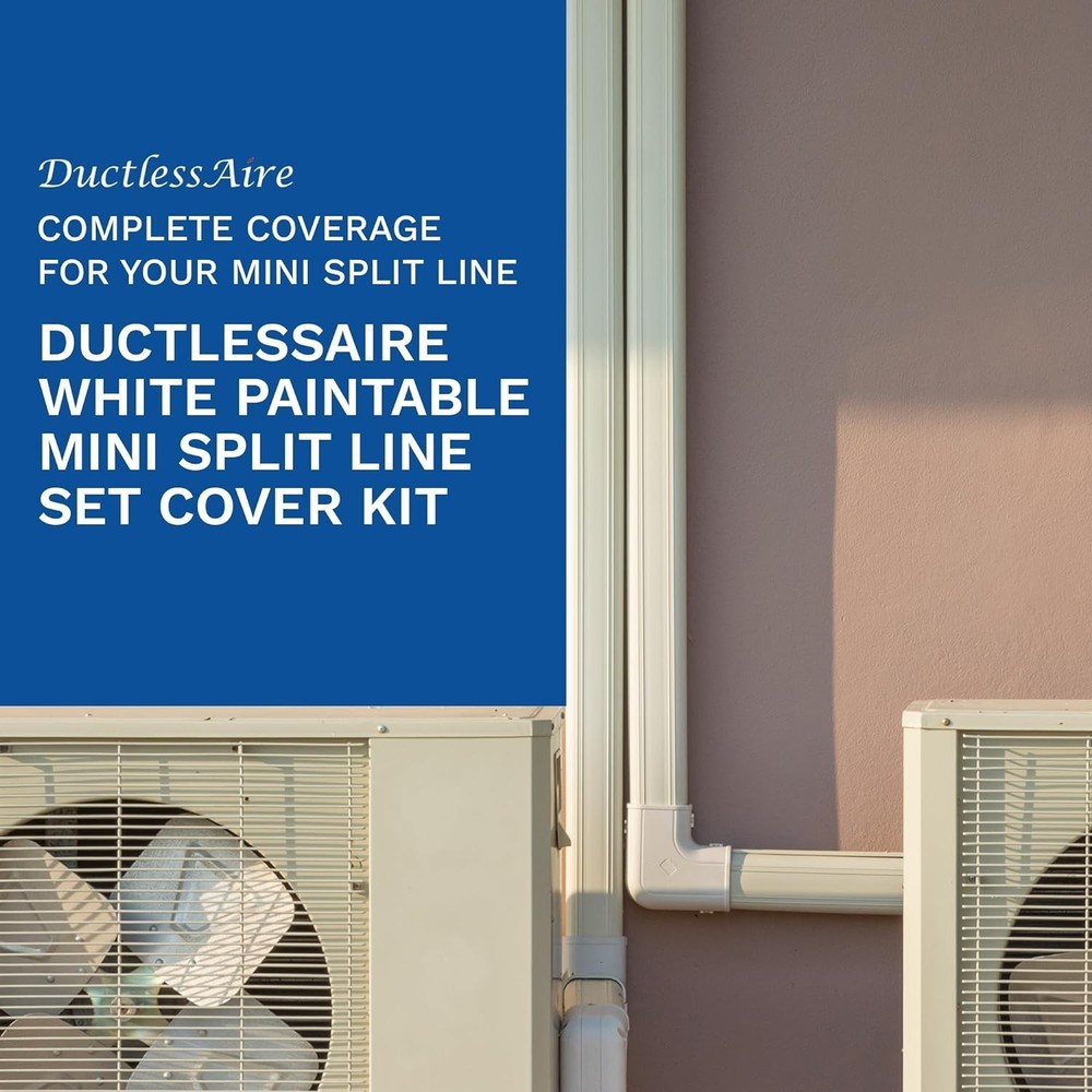 Mini Split Line Set Cover Kit - Paintable Mini Split Cover for Air Conditione...