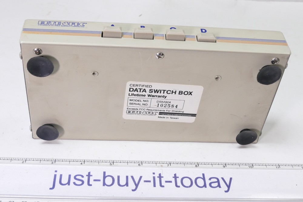 Data Spec 4 position - 9-pin Video In/Video Out Switcher