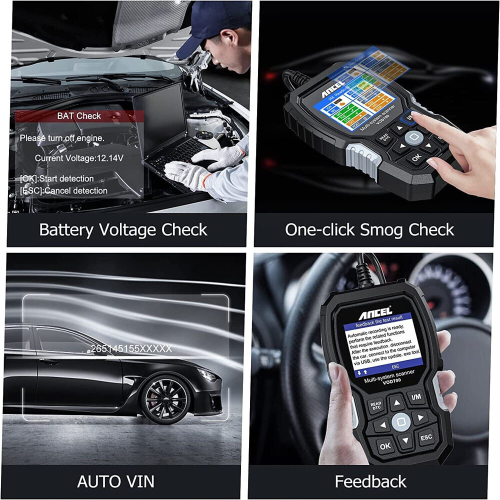 VOD700 Car Code Reader Fit For Volvo OBD2 All Systems Diagnostic OIL EPB ABS