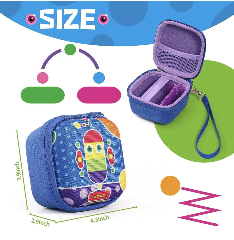 Hard Carrying Case Compatible with Bitzee Interactive (Case Only) Blue