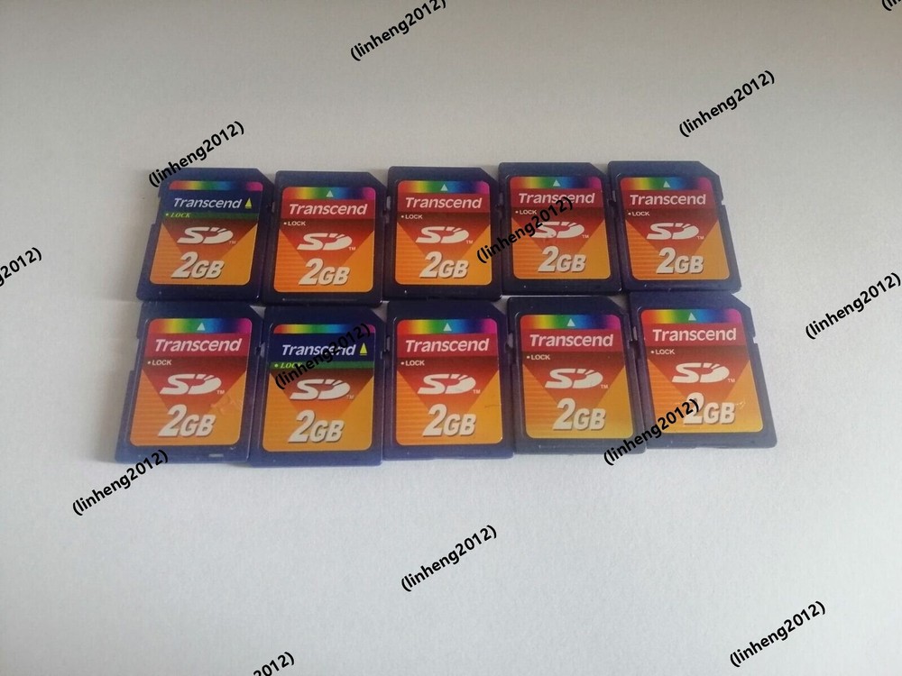 10PCS  TRANSCEND  2GB   SD CARD