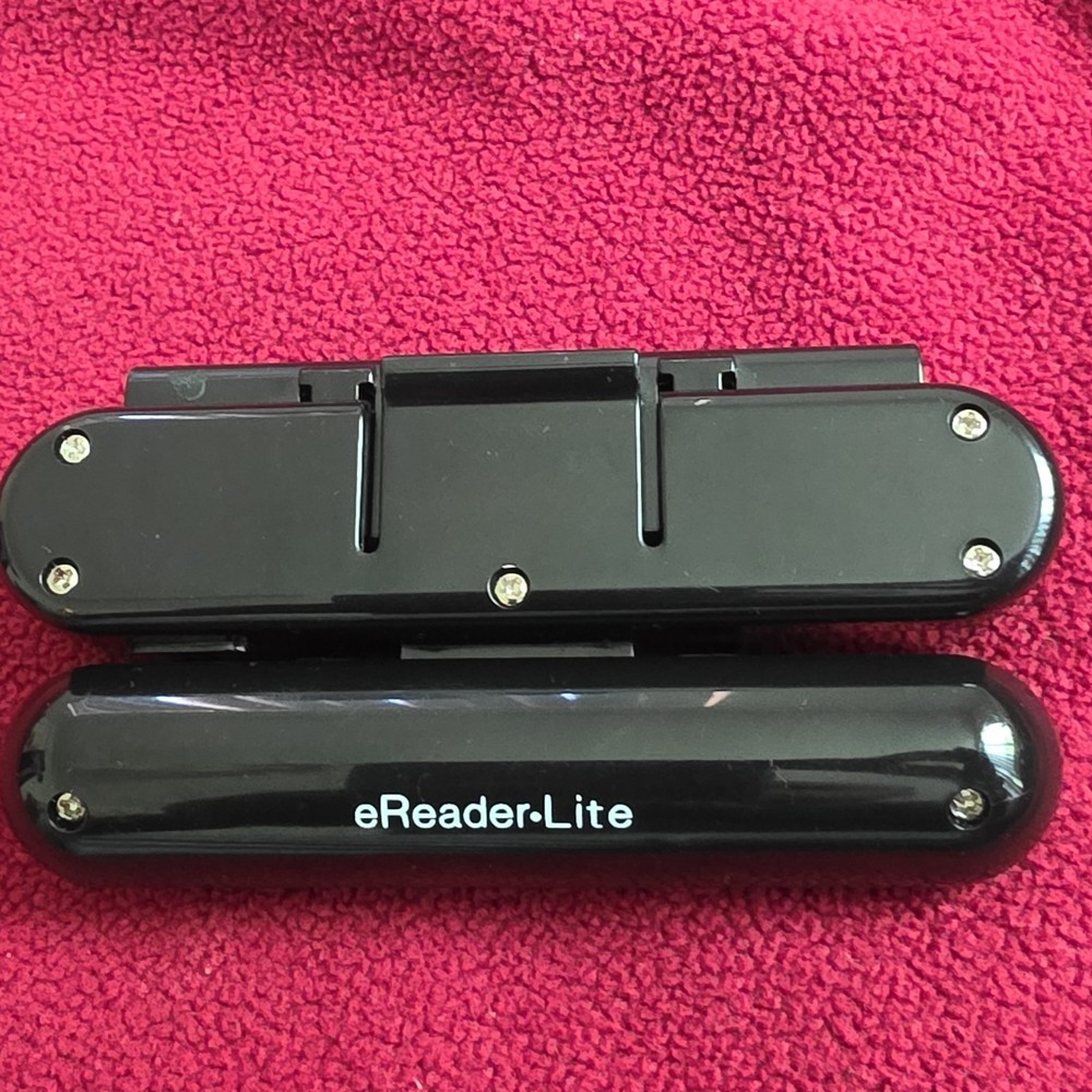 eReader.Lite LED Book Light Black Battery Powered Clip-On Adjustable 2 Settings
