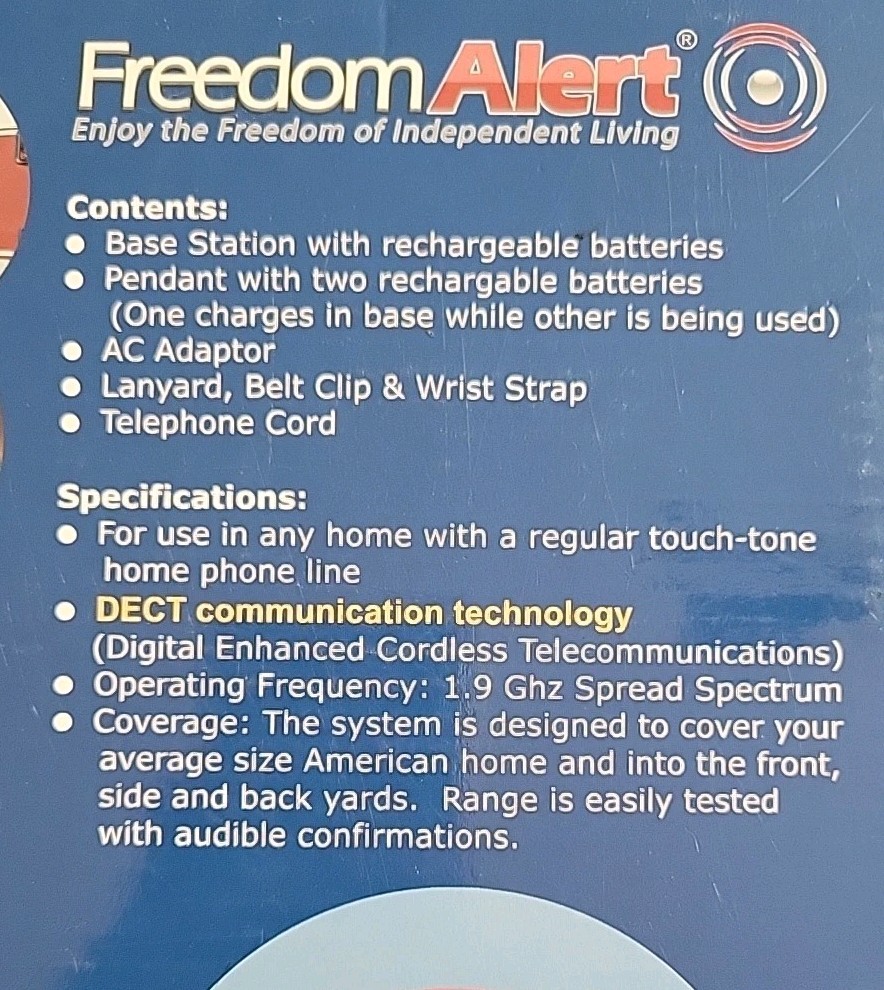 Freedom Alert Personal Emergency Communicator ~ Model 35511