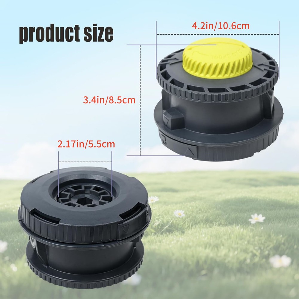 Replacement 314608005 String Trimmer Head For Ryobi Straight Shaft Attachment