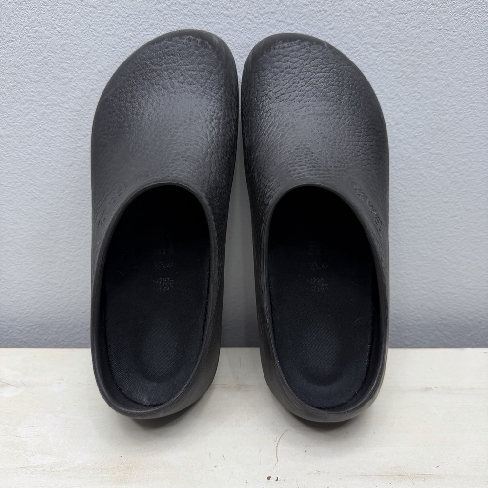 Birki’s Profi-Birki Black Rubber Clogs Size 11 Men