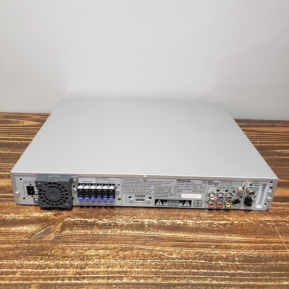 Panasonic 5 Disc Changer SA-HT740 Home Theater System DVD/CD Player Tested