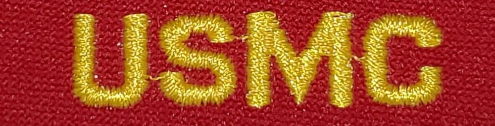 USS VANCOUVER USMC GOLD EAGLE, GLOBE, ANCHOR RED PATCH