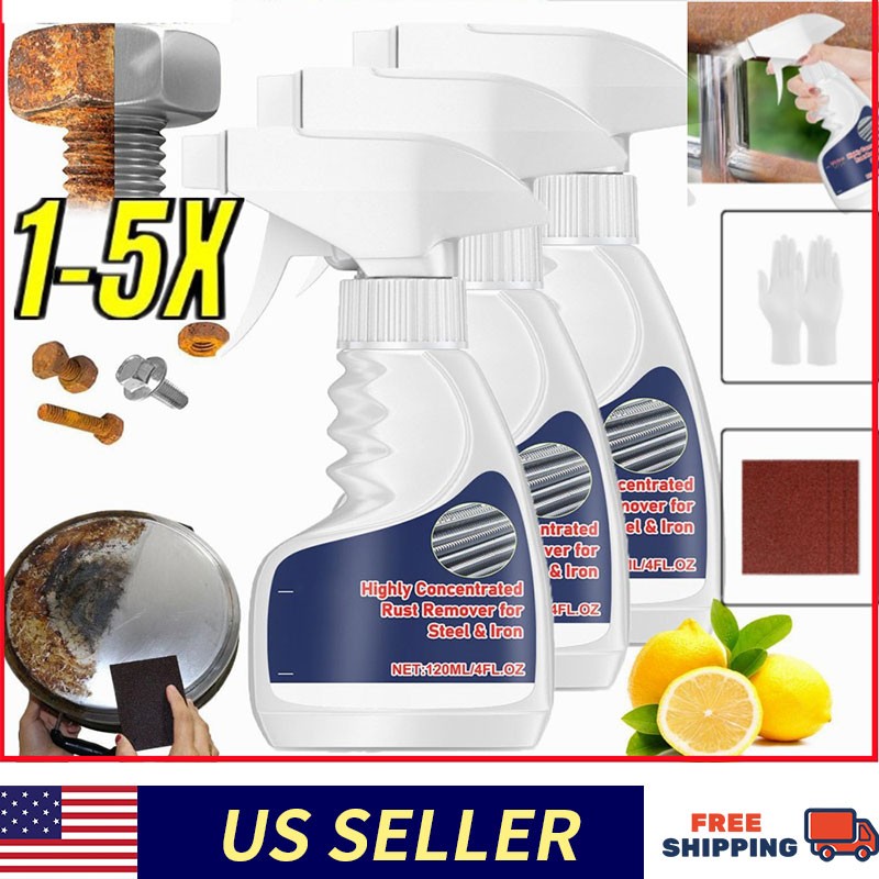 Industrial ﻿Highly Concentrated Rust Remover 120ml For Steel & Iron US