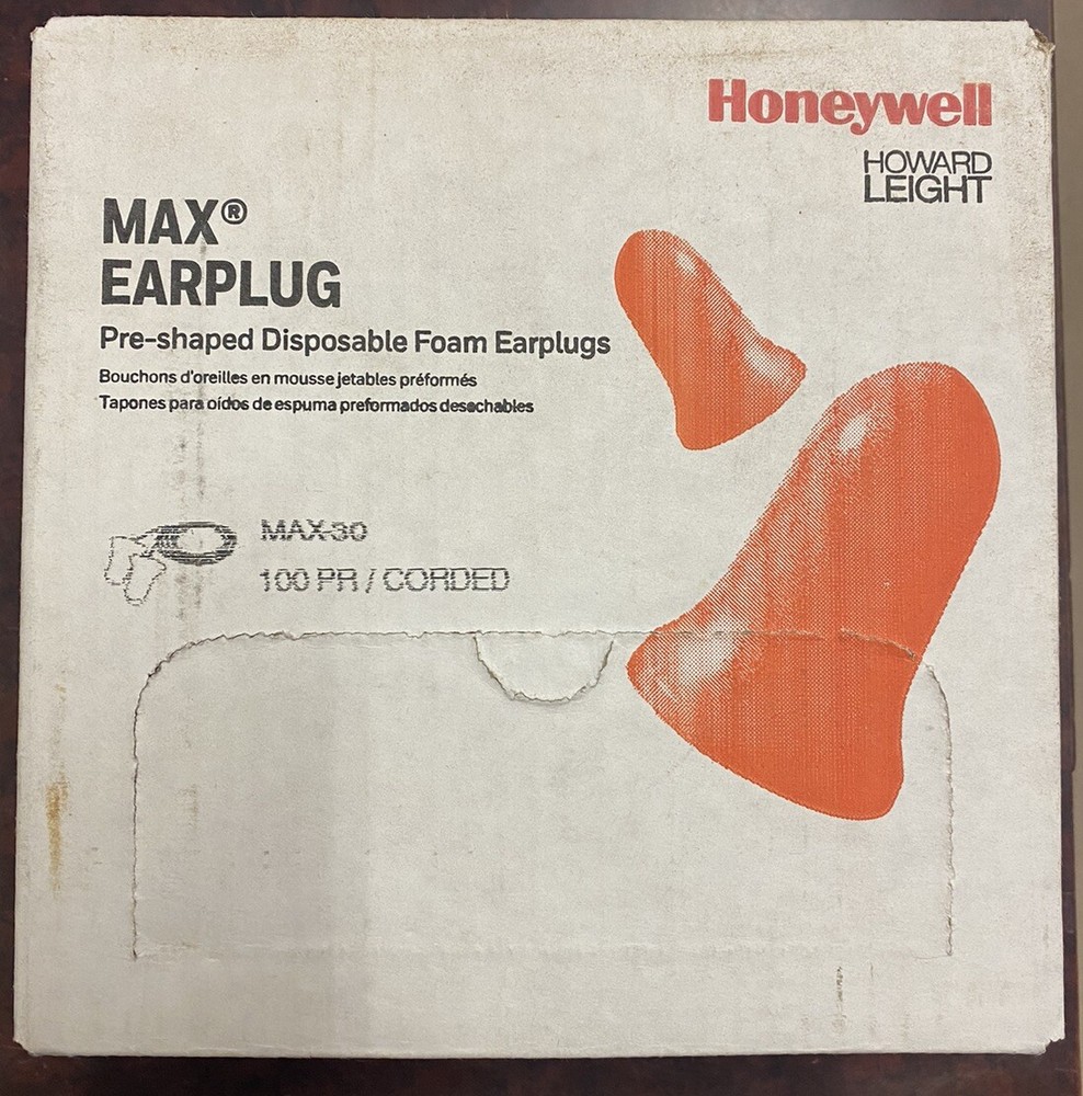 Honeywell MAX Earplugs - ‎Orange (100 Pair)