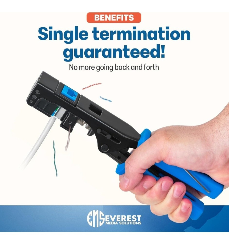 Everest Media Solutions easyJACK - 90° Angled Speed Termination Tool - To Be...