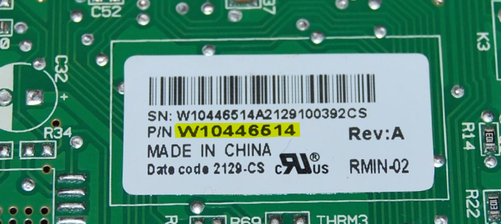 Whirlpool Refrigerator Control Board - Part # W11088499 | W10446514