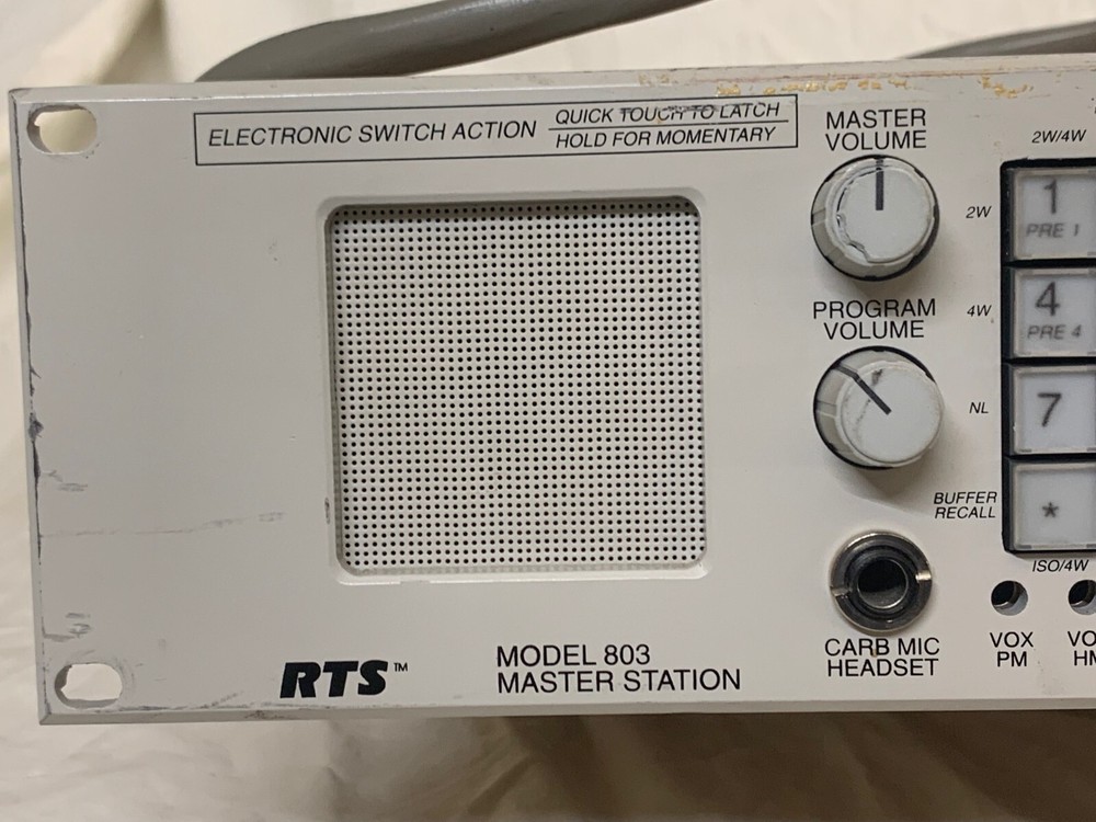 RTS 803 12-Channel Programmable Master Station (untested)