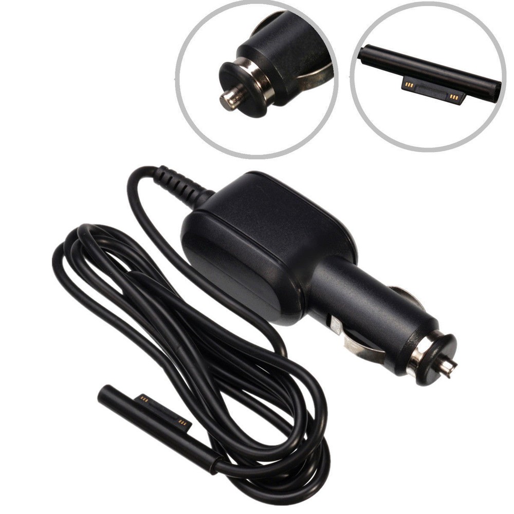 Cigarette Lighter Power Supply Adapter Car Charging Unit for Surface Pro 3/Pro 4