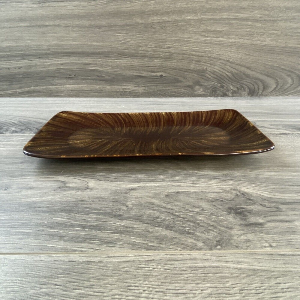 ONEIDA HORIZON SWIRL BEAUTIFUL RECTANGULAR SERVING PLATTER 12” X 6” RETRO