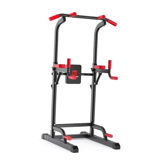 Power Tower Dip Station, Multi-Function Assistive Trainer Pull Up for T05AXX