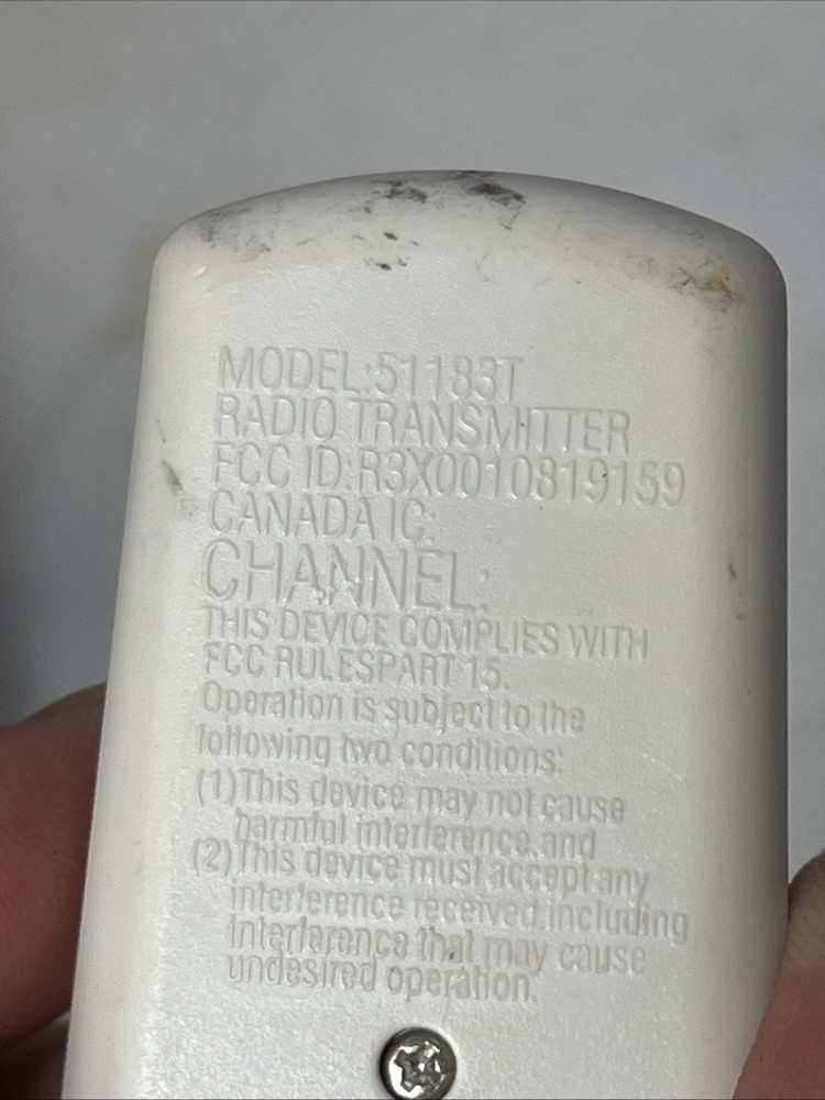 Stanley 51183T Radio Transmitters Remote Control Wireless Handheld - White