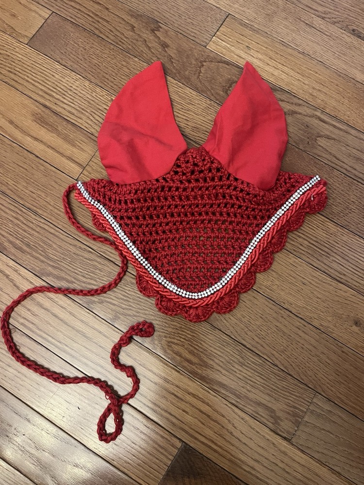 New red pony ear bonnet