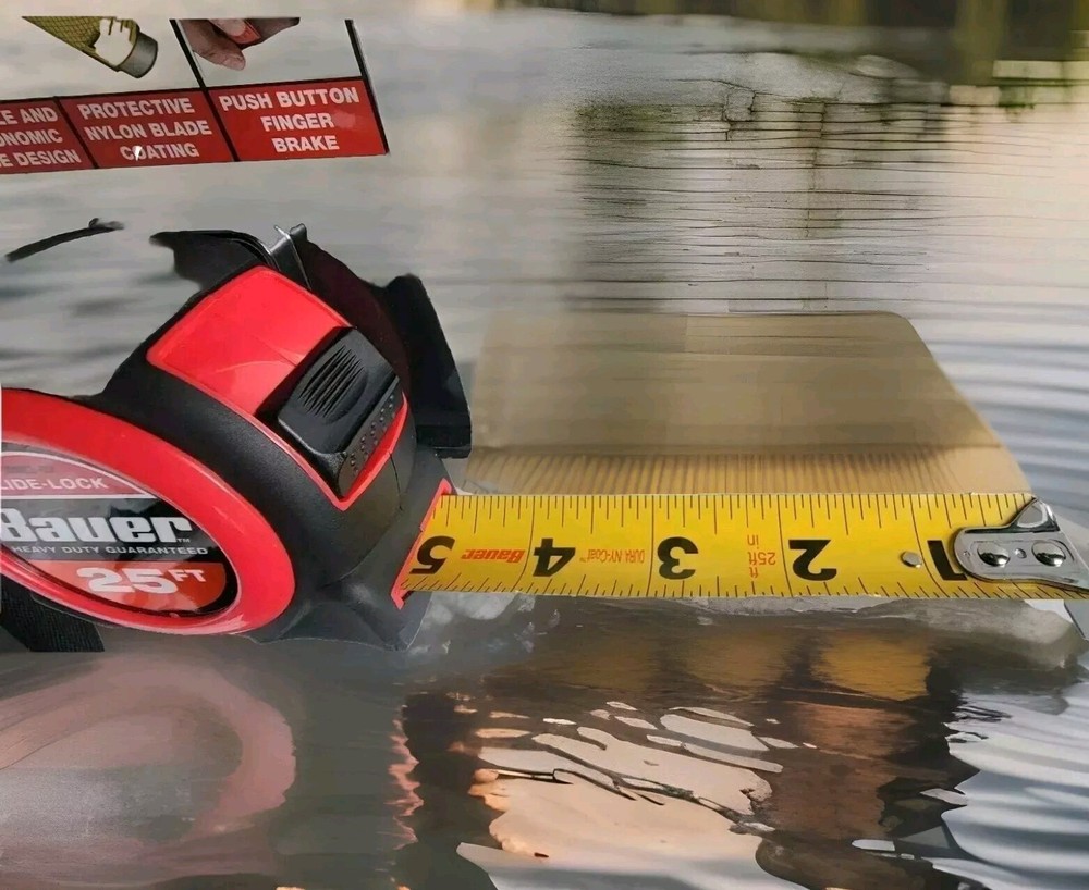 Bauer 25ft Slide-LockTape measure