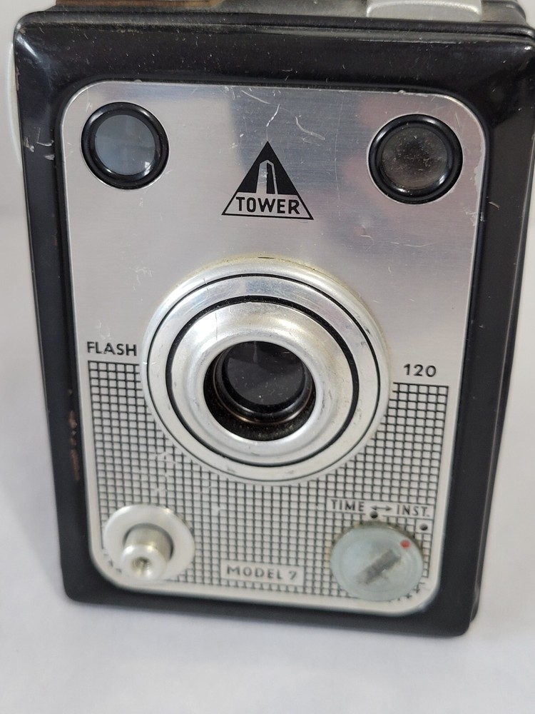 Vintage Tower Camera Model 7 with Flash Attachment