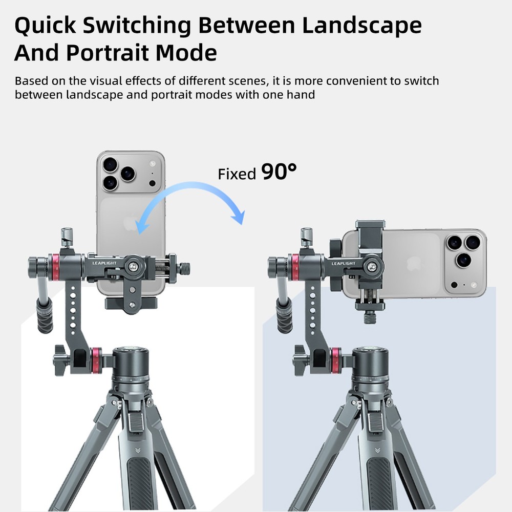Gimbal Stabilizer Three-Axis Tripod Fluid Head Pan Tilt Quick Release Handle Cla
