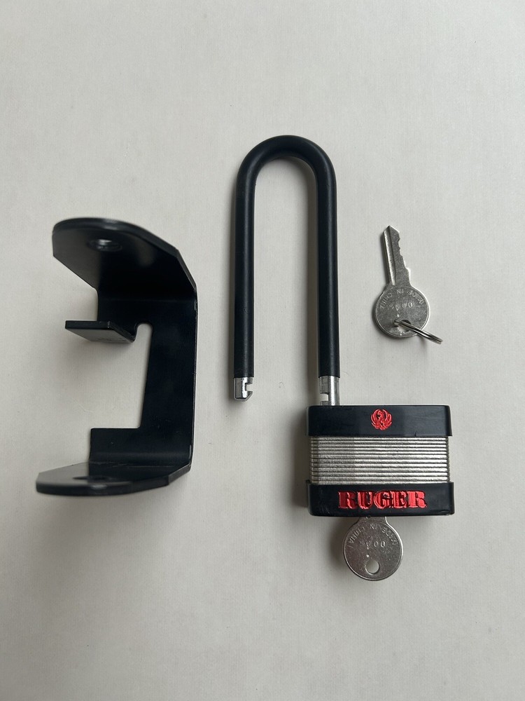 Ruger Firearm Padlock with Hasp & 2 Keys