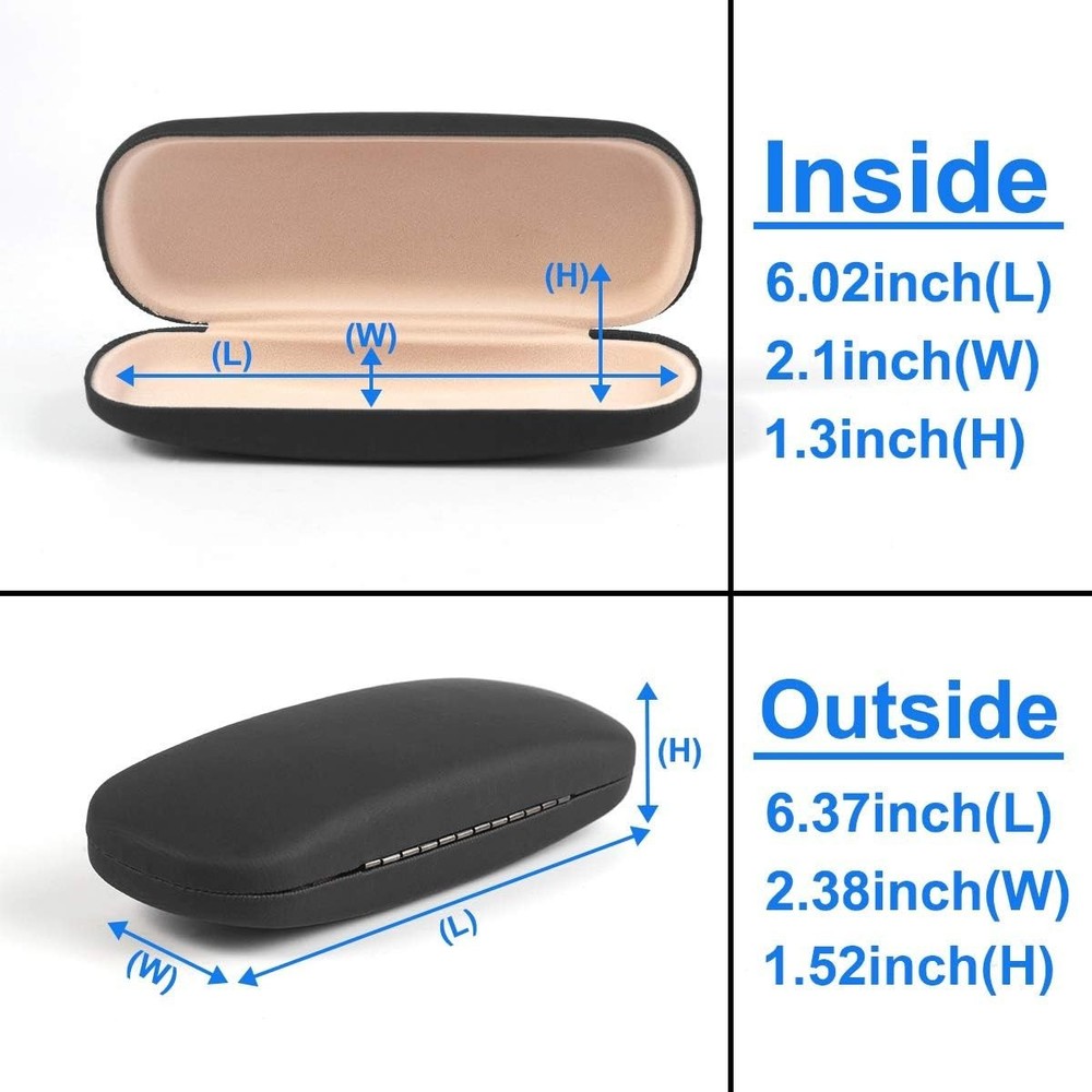 Versatile Hard Shell Glasses Case - Lightweight and Practical for All Eyewear